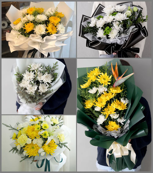 西藏日喀则市昂仁县白事花束代送